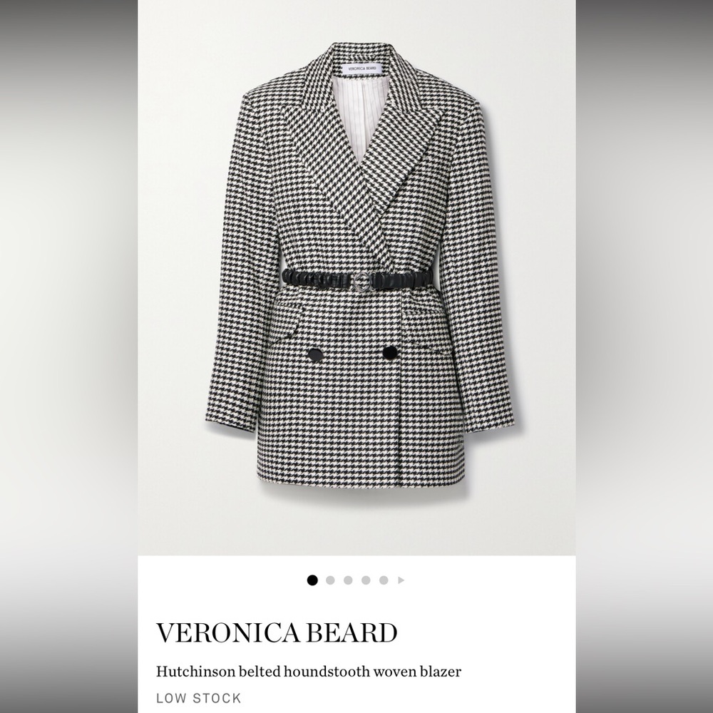 Veronica Beard Hutchison Houndstooth Blazer
